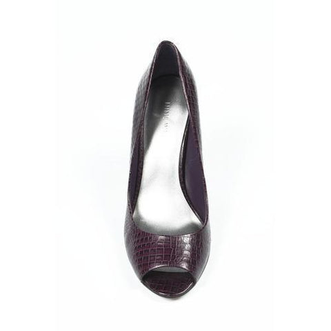 Purple 6 US - 36.5 EUR Nine West Womens Pump Open Toe NWHEALTH DARK PURPL