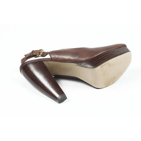 Dark Brown 9.5 US - 41 EUR Nine West Womens Slingback Sandal NWUNIDA DARK BROWN