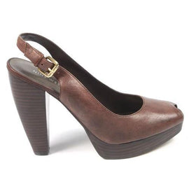 Dark Brown 10 US - 41.5 EUR Nine West Womens Slingback Sandal NWUNIDA DARK BROWN