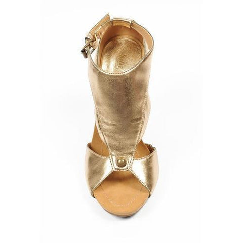Gold 10 US - 41.5 EUR Nine West Womens Ankle Strap Sandal NWSWISH GOLD