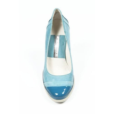 Light Blue 6.5 US - 37 EUR Nine West Womens Wedge Pump NWDIDI BLUE BLUE