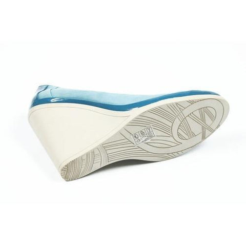 Light Blue 6.5 US - 37 EUR Nine West Womens Wedge Pump NWDIDI BLUE BLUE