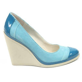 Light Blue 6.5 US - 37 EUR Nine West Womens Wedge Pump NWDIDI BLUE BLUE