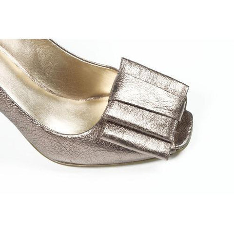 Silver 6 US - 36.5 EUR Nine West Womens Pump Open Toe NWSARNO DARK SILVR