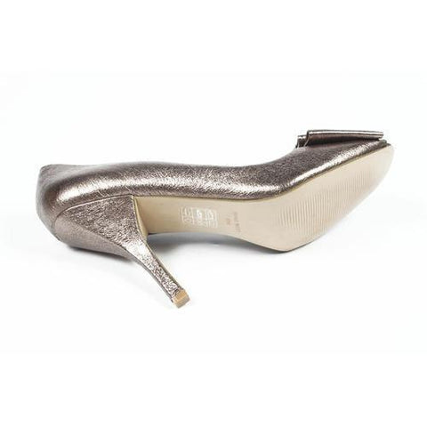 Silver 6 US - 36.5 EUR Nine West Womens Pump Open Toe NWSARNO DARK SILVR
