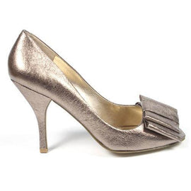 Silver 9.5 US - 41 EUR Nine West Womens Pump Open Toe NWSARNO DARK SILVR
