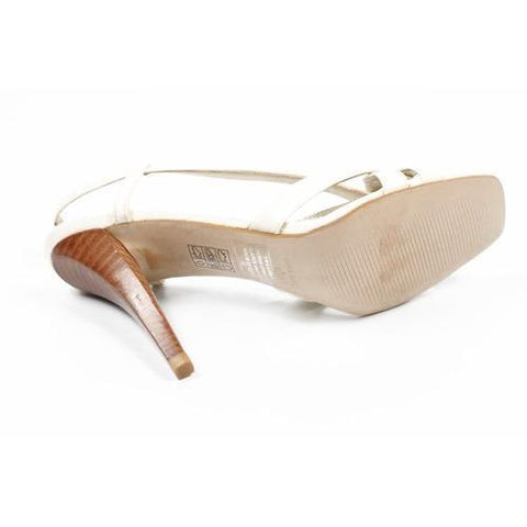 White 5 US - 35.5 EUR Nine West Womens Slingback Sandal NWKANELO WHITE