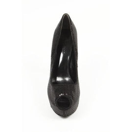 Black 6 US - 36.5 EUR Nine West Womens Pump Open Toe NWKABOOSE BLK FAB