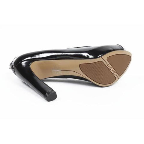 Black 5.5 US - 36 EUR Nine West Womens Pump Open Toe NWHEARTACHE BLACK
