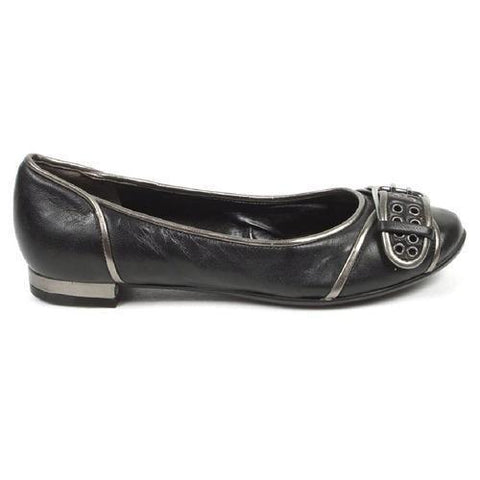 Black 5.5 US - 36 EUR Nine West Womens Heeled Ballerina NWALYN BLK PEWTER