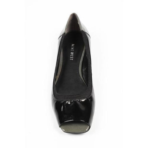 Black 5.5 US - 36 EUR Nine West Womens Heeled Ballerina Open Toe NWRANISE BLK MEGYMULT
