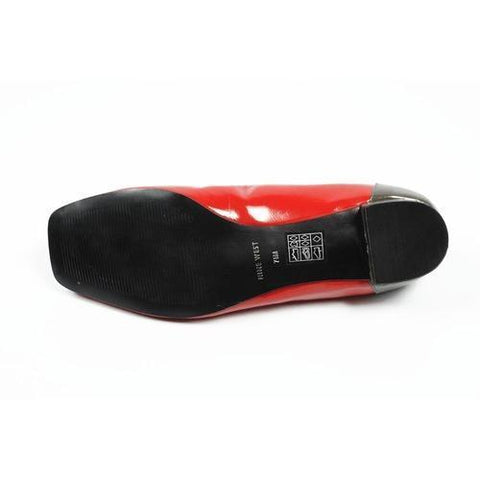 Red 5.5 US - 36 EUR Nine West Womens Heeled Ballerina Open Toe NWRANISE RED DGRYM