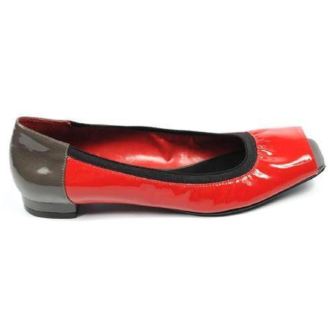 Red 5.5 US - 36 EUR Nine West Womens Heeled Ballerina Open Toe NWRANISE RED DGRYM