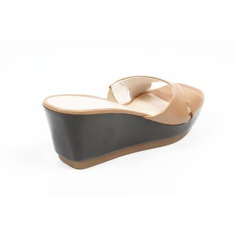 Beige 5.5 US - 36 EUR Nine West Womens Flatform Sandal NWZANOBI NATURAL