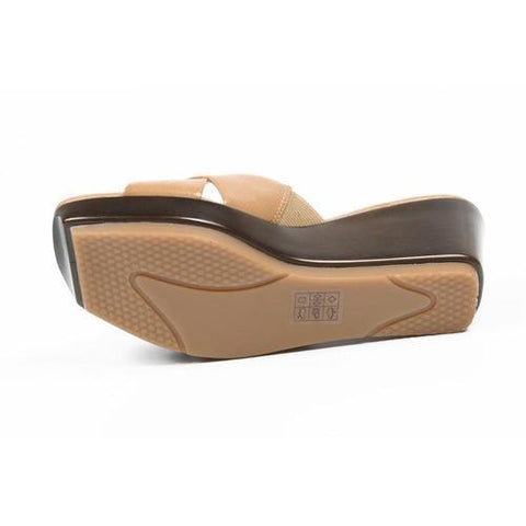Beige 5.5 US - 36 EUR Nine West Womens Flatform Sandal NWZANOBI NATURAL