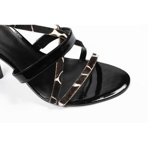 Multicolor 6.5 US - 37 EUR Nine West Womens Ankle Strap Sandal NWDOUBTS BLKIVORY BLK