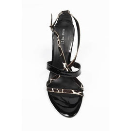 Multicolor 10 US - 41.5 EUR Nine West Womens Ankle Strap Sandal NWDOUBTS BLKIVORY BLK