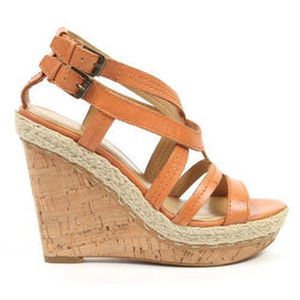 Orange 9.5 US - 41 EUR Nine West Womens Espadrille Wedge Sandal NWNAMIAH ORANGE