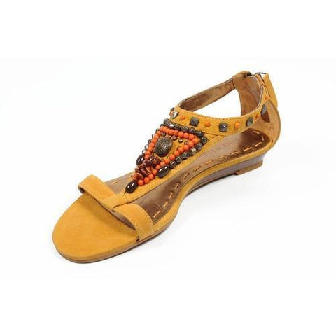Yellow 6 US - 36.5 EUR Nine West Womens Sandal NWMEDALION MED YELLOW