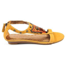 Yellow 6 US - 36.5 EUR Nine West Womens Sandal NWMEDALION MED YELLOW