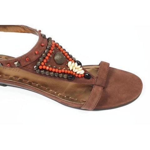 Brown 6.5 US - 37 EUR Nine West Womens Sandal NWMEDALION MEDIUM BRN