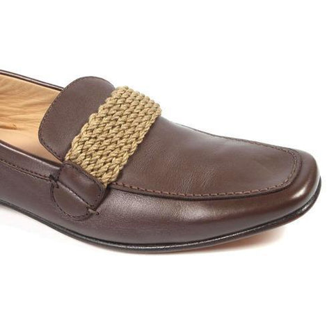 Brown 44 EUR - 11 US Yves Saint Laurent Mens Loafer