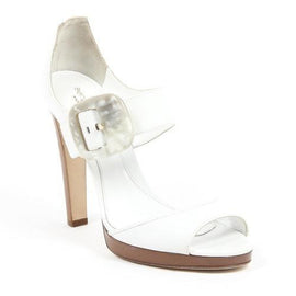 White 38.5 EUR - 8.5 US Sergio Rossi Womens Sandal