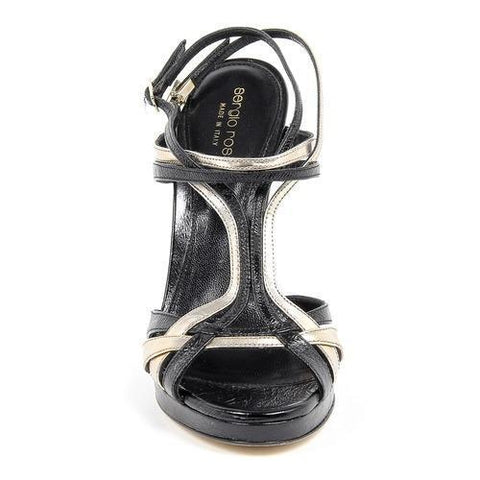 Black 38 EUR - 8 US Sergio Rossi Womens Sandal