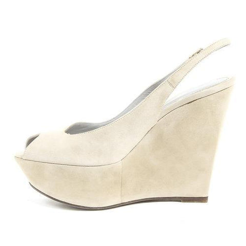 Beige 37 EUR - 7 US Sergio Rossi Womens Slingback Sandal