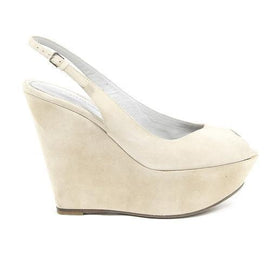 Beige 37 EUR - 7 US Sergio Rossi Womens Slingback Sandal