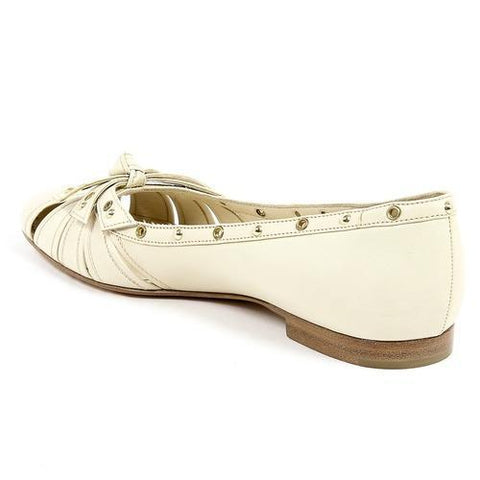 White 38.5 EUR - 8.5 US Sergio Rossi Womens Ballerina