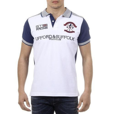 White S Ufford & Suffolk Polo Club Mens Polo Short Sleeves US001 WHITE