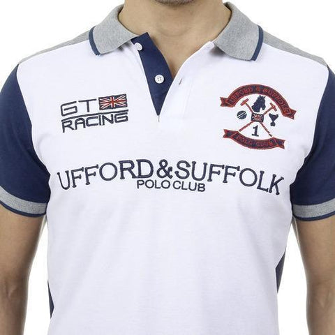 White XXL Ufford & Suffolk Polo Club Mens Polo Short Sleeves US001 WHITE