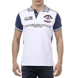 White XXL Ufford & Suffolk Polo Club Mens Polo Short Sleeves US001 WHITE
