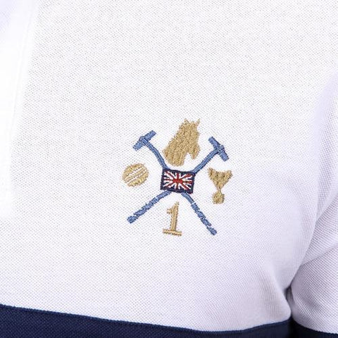 White L Ufford & Suffolk Polo Club Mens Polo Short Sleeves US002 WHITE