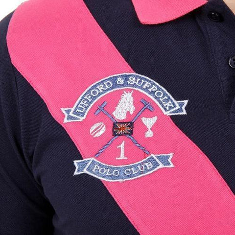 Blue XXL Ufford & Suffolk Polo Club Mens Polo Short Sleeves US003 INDIGO
