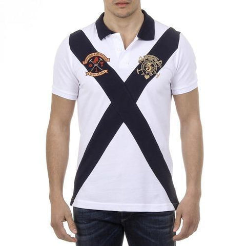 White L Ufford & Suffolk Polo Club Mens Polo Short Sleeves US003 WHITE