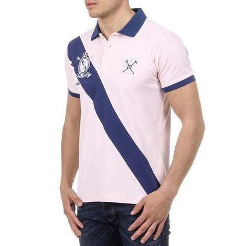 Pink M Ufford & Suffolk Polo Club Mens Polo Short Sleeves US004 PINK