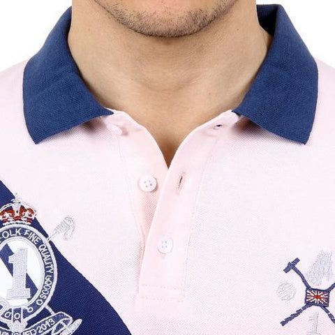 Pink XL Ufford & Suffolk Polo Club Mens Polo Short Sleeves US004 PINK