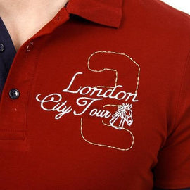 Bordeaux XL Ufford & Suffolk Polo Club Mens Polo Short Sleeves US005 BORDEAUX