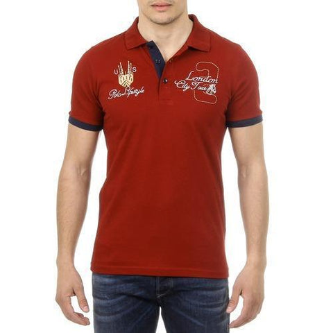 Bordeaux XXL Ufford & Suffolk Polo Club Mens Polo Short Sleeves US005 BORDEAUX