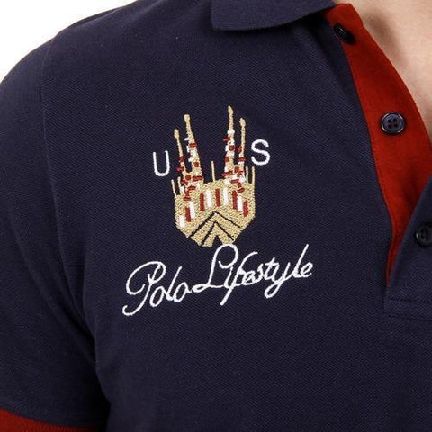 Blue S Ufford & Suffolk Polo Club Mens Polo Short Sleeves US005 NAVY BLUE