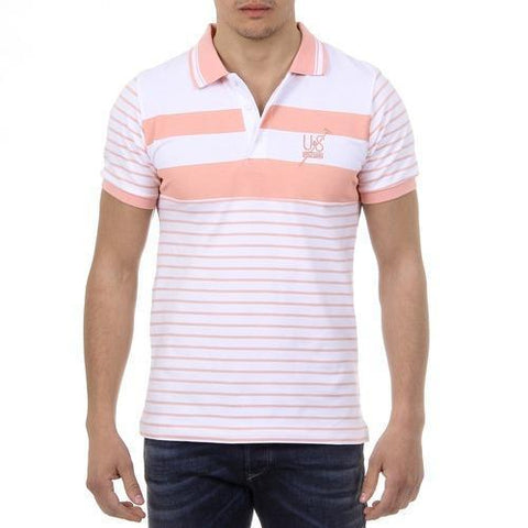 Pink S Ufford & Suffolk Polo Club Mens Polo Short Sleeves US006 PINK