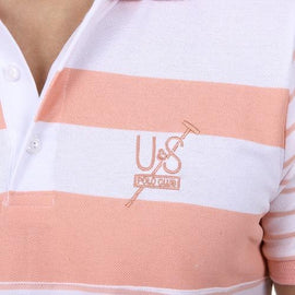 Pink L Ufford & Suffolk Polo Club Mens Polo Short Sleeves US006 PINK