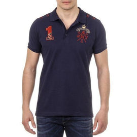 Blue S Ufford & Suffolk Polo Club Mens Polo Short Sleeves US008 NAVY BLUE
