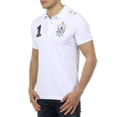 White S Ufford & Suffolk Polo Club Mens Polo Short Sleeves US008 WHITE