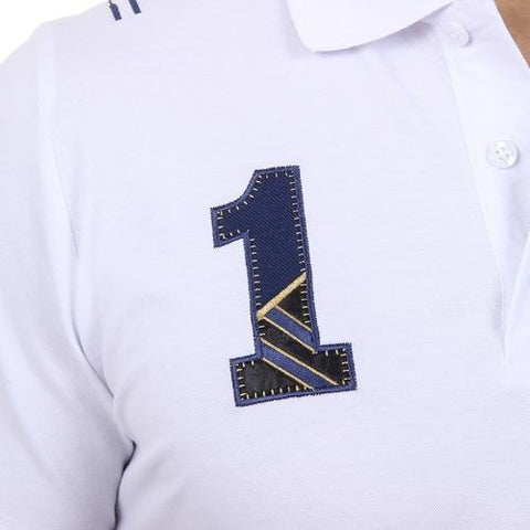 White L Ufford & Suffolk Polo Club Mens Polo Short Sleeves US008 WHITE