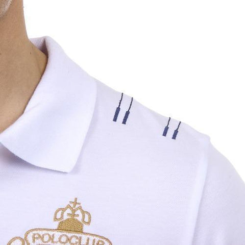 White L Ufford & Suffolk Polo Club Mens Polo Short Sleeves US008 WHITE
