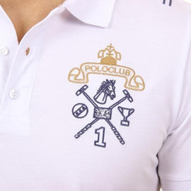 White XL Ufford & Suffolk Polo Club Mens Polo Short Sleeves US008 WHITE