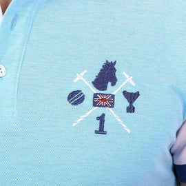 Light Blue M Ufford & Suffolk Polo Club Mens Polo Short Sleeves US009 TURQUOISE